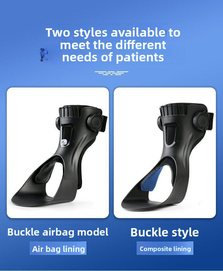 Drop-foot ankle immobilizer brace for ankle inversion and eversion
