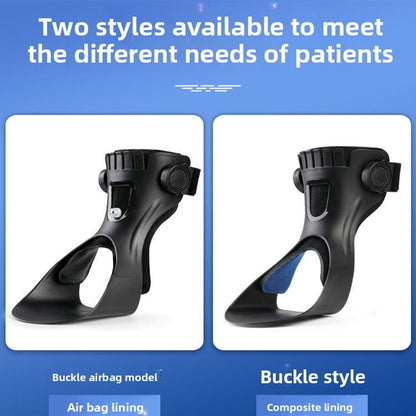 Drop-foot ankle immobilizer brace for ankle inversion and eversion