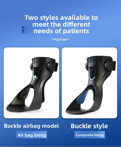 Drop-foot ankle immobilizer brace for ankle inversion and eversion